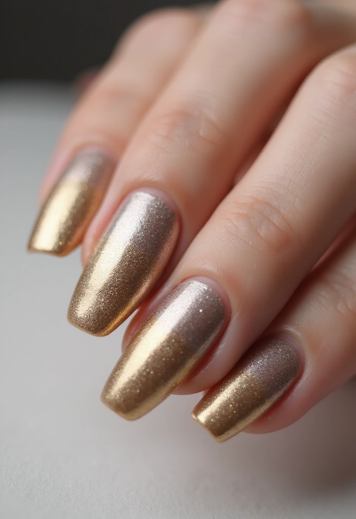 10 Jaw-Dropping Metallic Nail Ideas You Need to Try This Season (Spoiler: #3 Is a Showstopper!) - 4. Gradient Metallic Ombre