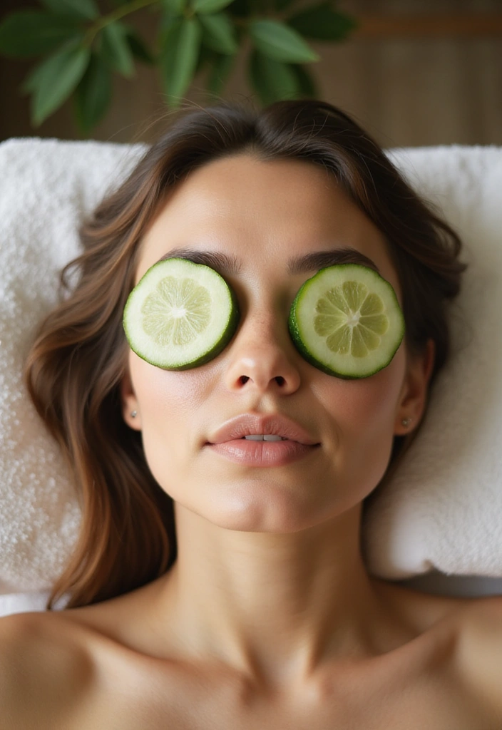 12 Beauty Hacks to Banish Puffy Eyes Naturally (Say Goodbye to Tired Looks!) - 1. Cucumber Slices: The Classic Remedy