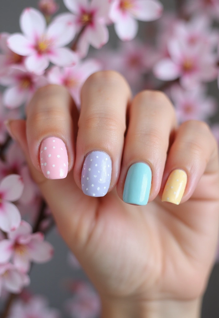 12 Colorful Spring Nail Designs for 2025 That Will Brighten Your Day! - 1. Playful Pastels