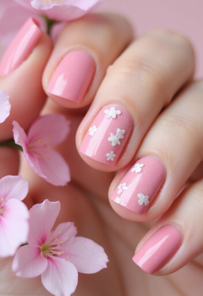 14 Must-Try Spring Nail Colors for April 2025 (You Won't Believe #6!) - 1. Cherry Blossom Pink