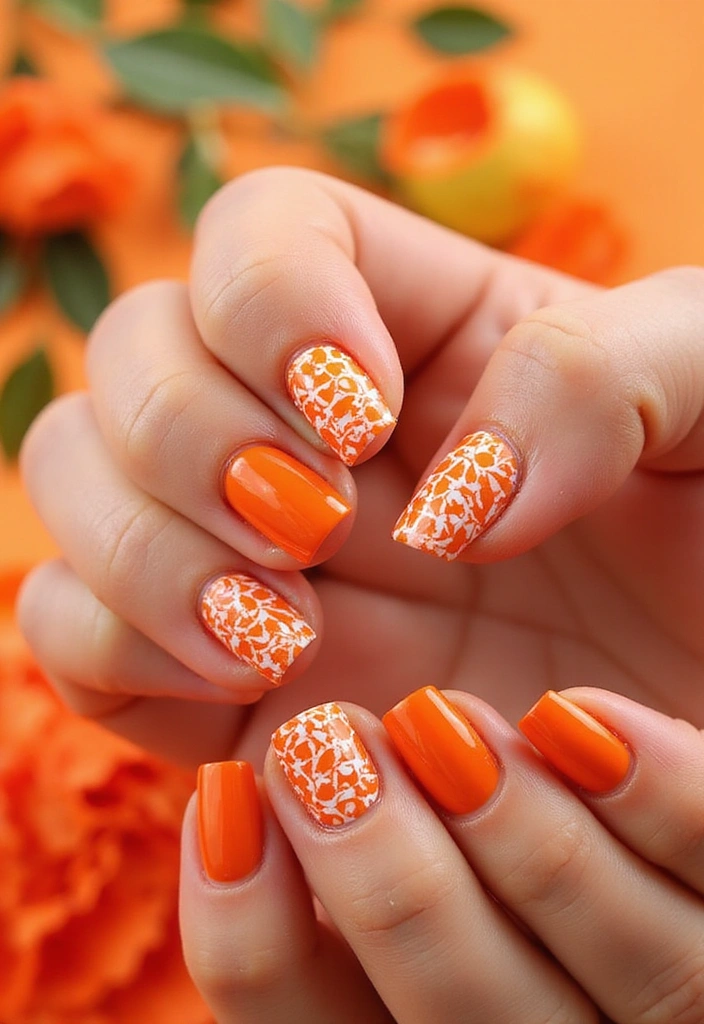 14 Must-Try Spring Nail Colors for April 2025 (You Won't Believe #6!) - 10. Fiery Orange