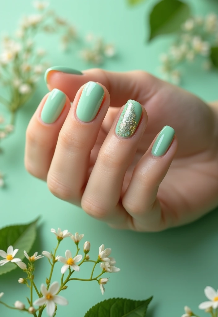 14 Must-Try Spring Nail Colors for April 2025 (You Won't Believe #6!) - 4. Minty Fresh Green
