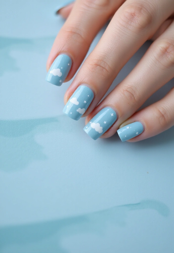 14 Must-Try Spring Nail Colors for April 2025 (You Won't Believe #6!) - 9. Soft Sky Blue