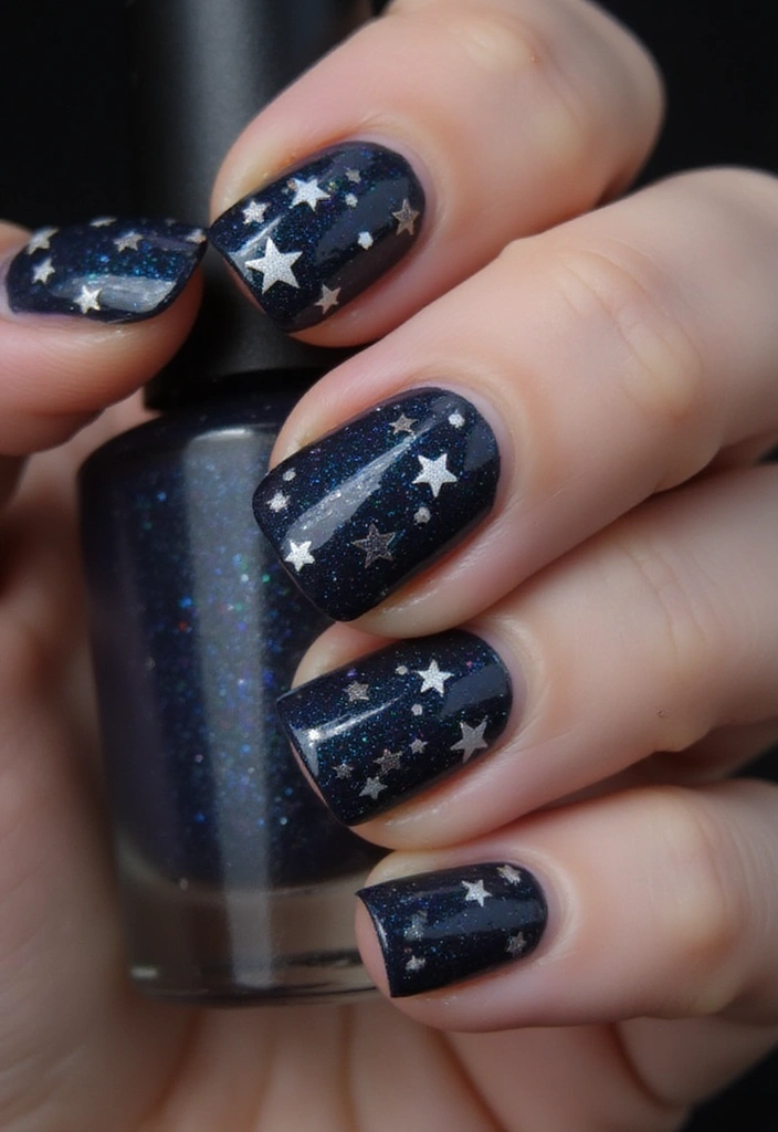 15 Celestial Nail Designs That Will Have You Dreaming of the Cosmos! - 12. Shooting Stars