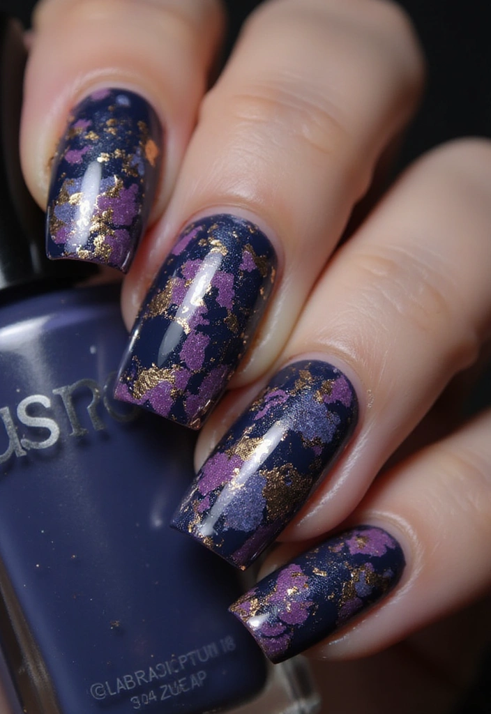 15 Celestial Nail Designs That Will Have You Dreaming of the Cosmos! - 15. Cosmic Marble