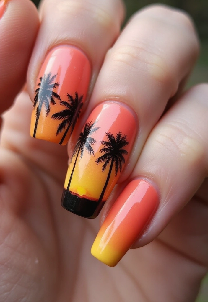 15 Coral Nail Art Designs That Will Make Your Summer So Much Brighter! - 4. Tropical Coral Paradise