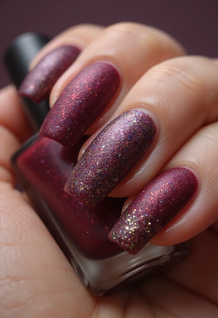 15 Mind-Blowing Chameleon Glitter Nail Ideas to Try in 2025 (You Won't Want to Miss #8!) - 8. Velvet Touch