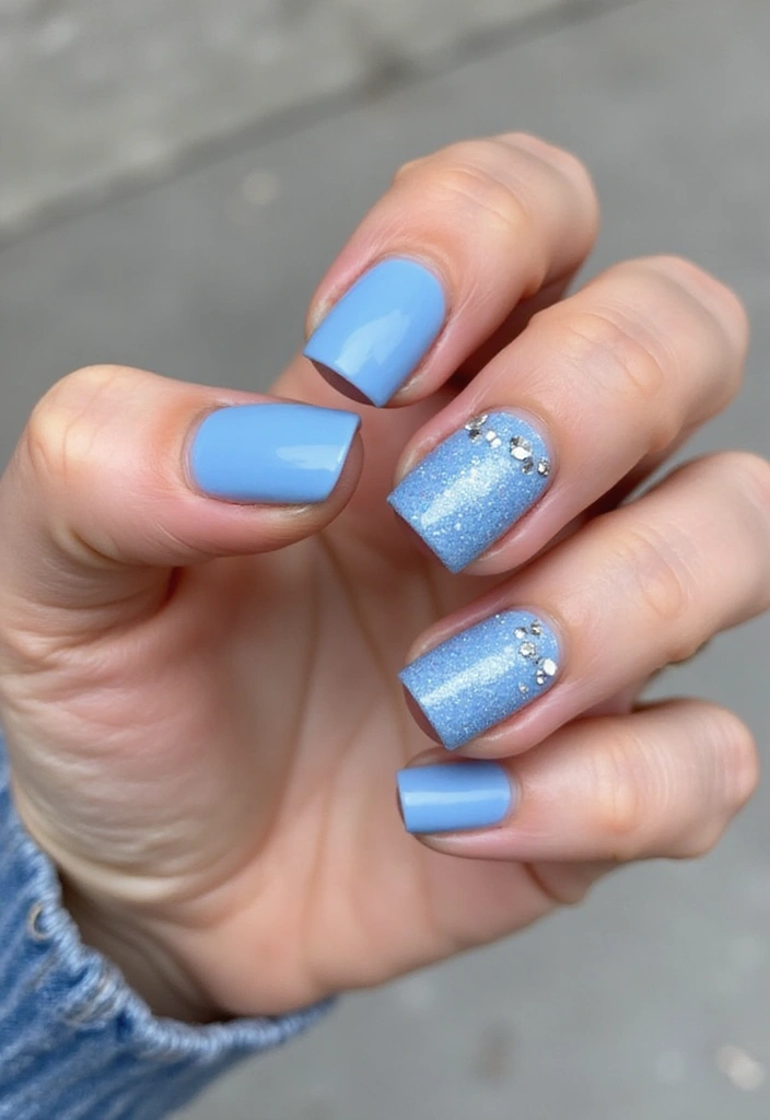 15 Stunning Light Blue Nail Designs for Spring 2025 That Will Make You Melt! - 11. Textured Touch