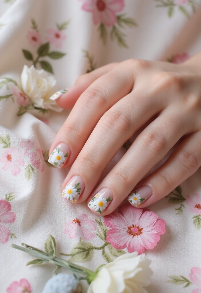 18 Graphic Nail Art Designs That Will Make You the Trendsetter of 2025! - 10. Floral Designs