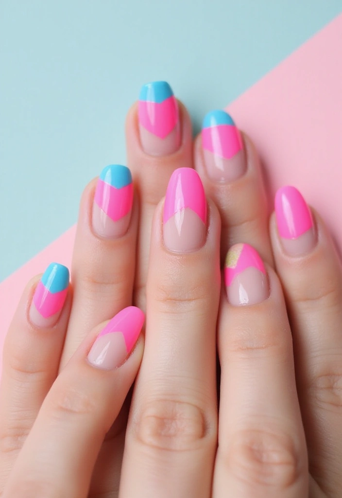 18 Graphic Nail Art Designs That Will Make You the Trendsetter of 2025! - 14. Creative French Tips