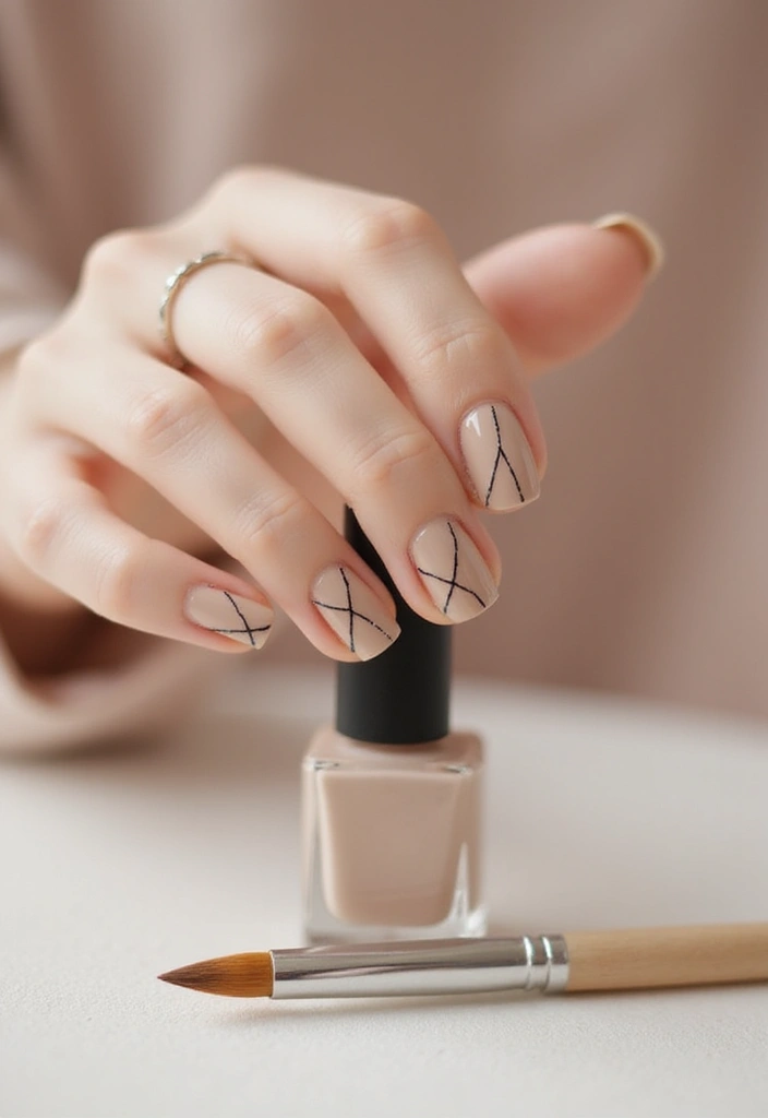 18 Graphic Nail Art Designs That Will Make You the Trendsetter of 2025! - 3. Minimalist Lines
