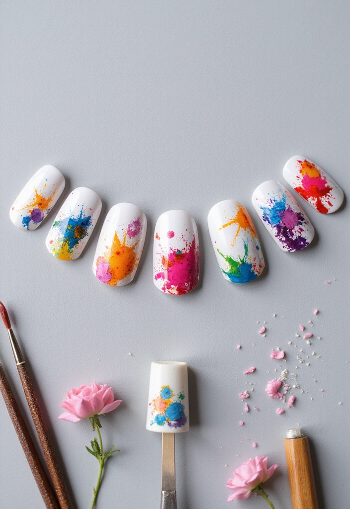 18 Graphic Nail Art Designs That Will Make You the Trendsetter of 2025! - 7. Abstract Art