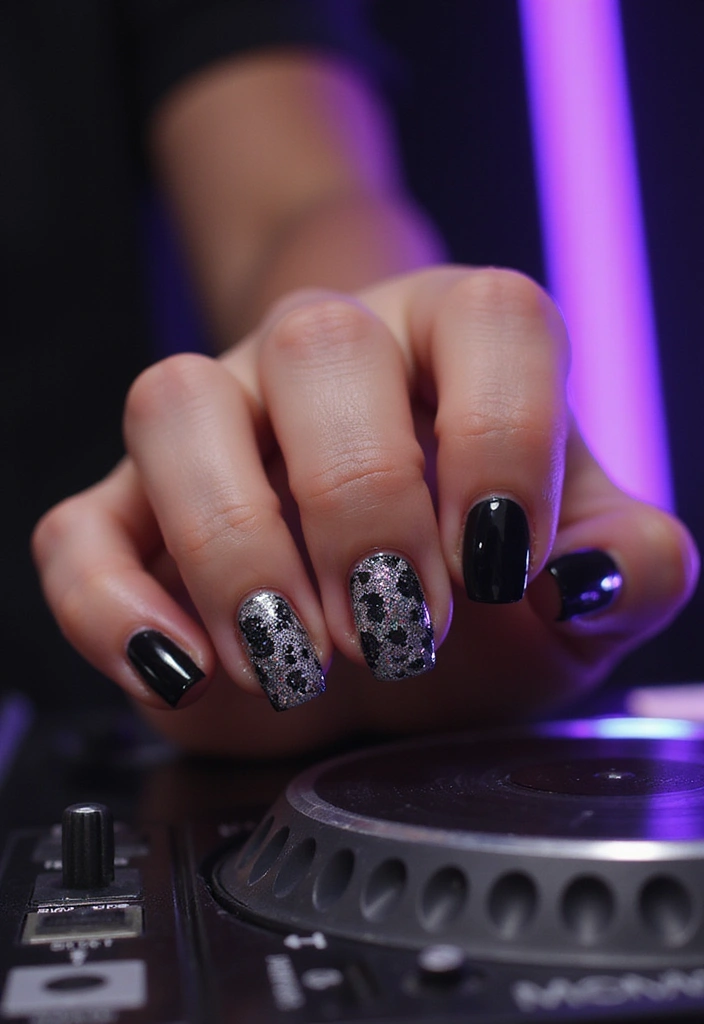18 Music-Inspired Nail Art Designs That Are Total Showstoppers (Don't Miss #9!) - 15. DJ Turntable Style