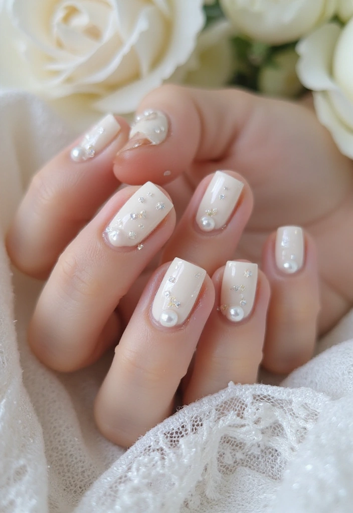 20 Elegant Nail Designs for Weddings That Will Leave You Speechless! - 12. Pearl Accents