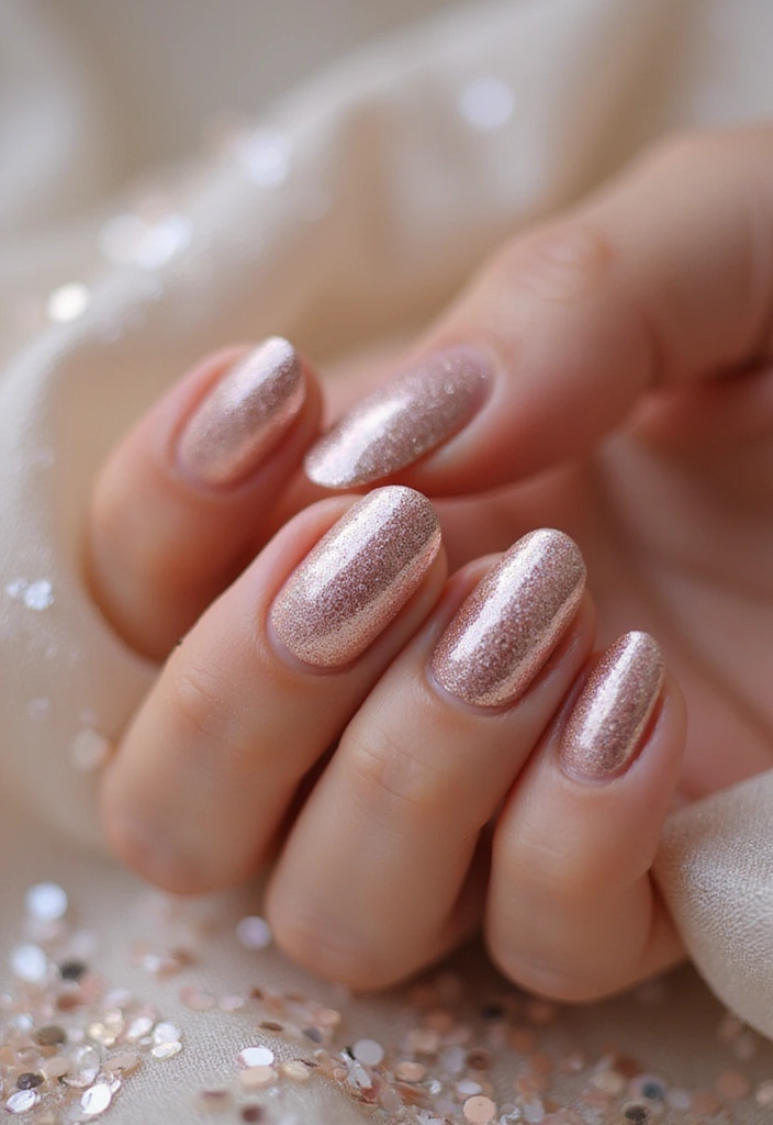 20 Elegant Nail Designs for Weddings That Will Leave You Speechless! - 14. Soft Metallic Hues