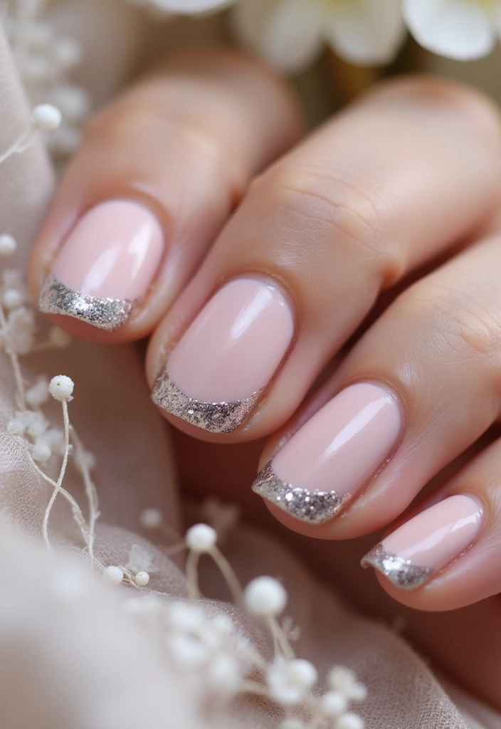 20 Elegant Nail Designs for Weddings That Will Leave You Speechless! - 17. Subtle Glitter Accents
