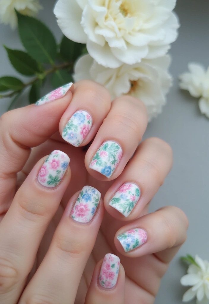 20 Elegant Nail Designs for Weddings That Will Leave You Speechless! - 2. Watercolor Floral Designs