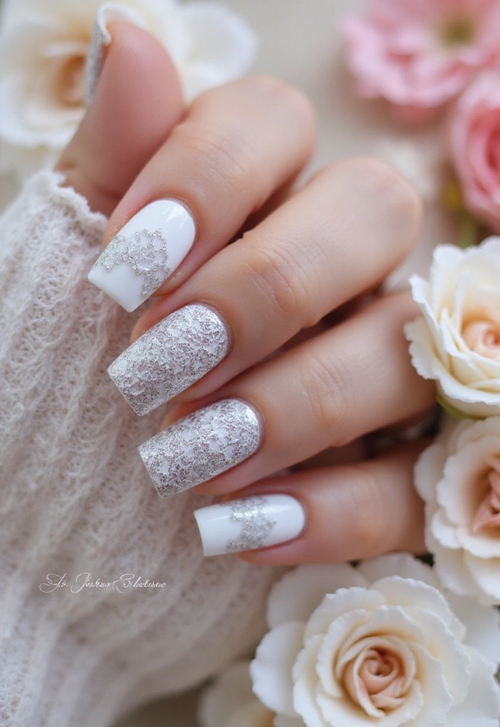 20 Elegant Nail Designs for Weddings That Will Leave You Speechless! - 4. Lace Patterns