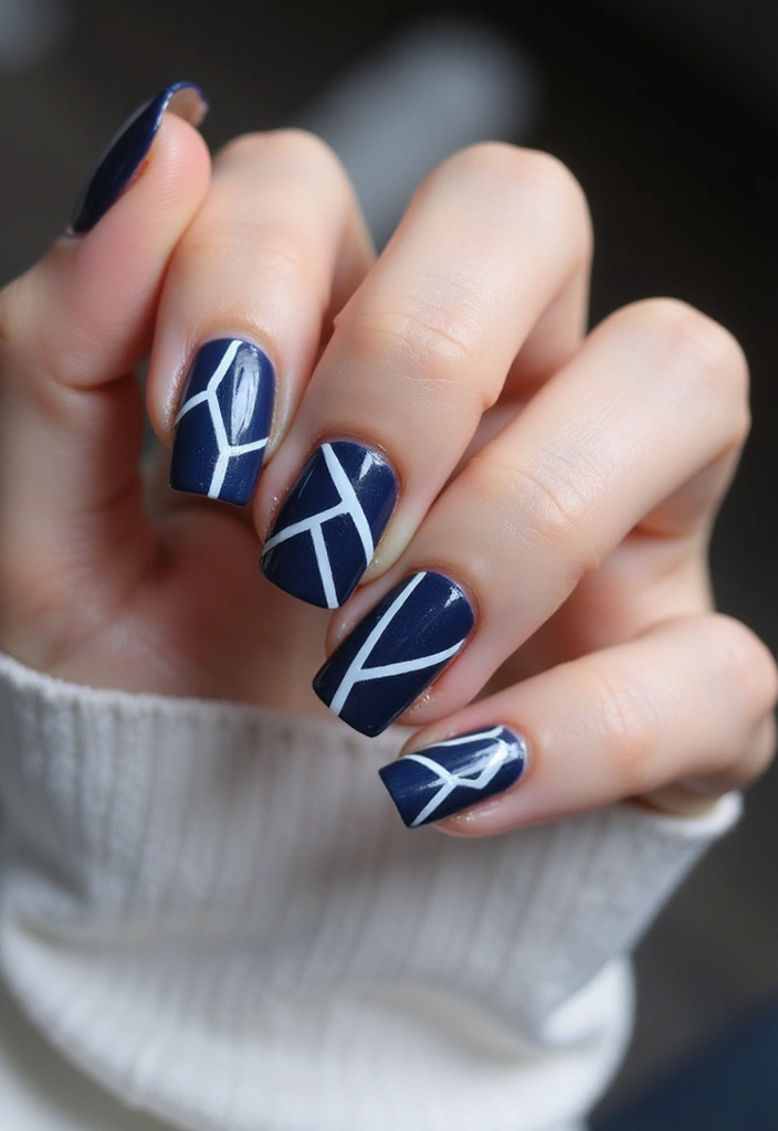 20 Elegant Nail Designs for Weddings That Will Leave You Speechless! - 5. Geometric Patterns