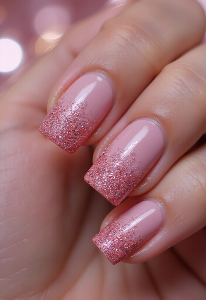 20 Stunning Prom Nail Designs for 2025 That Will Steal the Show (You Won't Believe #12!) - 10. Gradient Glitter