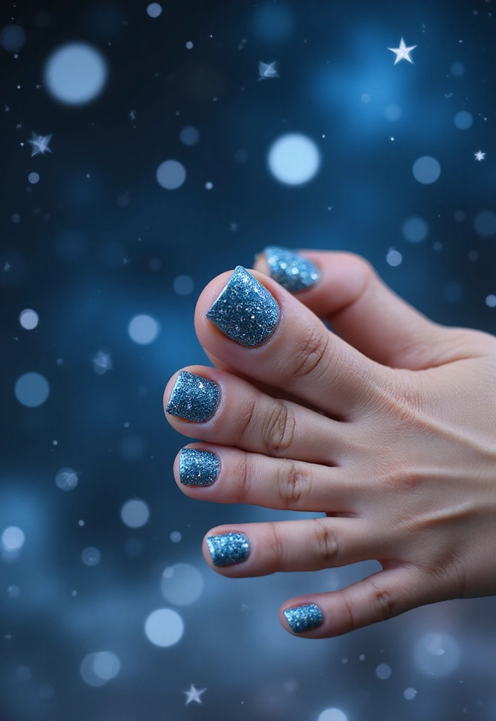 20 Stunning Spring Toes Designs for 2025 That Will Make You Want to Show Off Your Feet! - 3. Glitter Glam