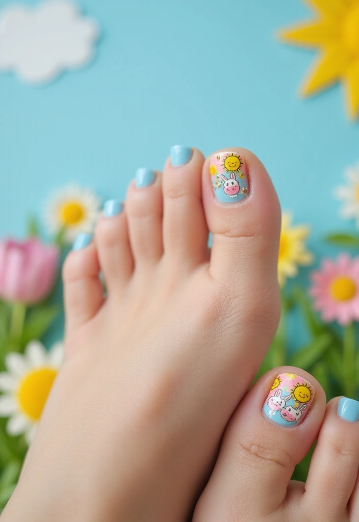 20 Stunning Spring Toes Designs for 2025 That Will Make You Want to Show Off Your Feet! - 8. Whimsical Patterns