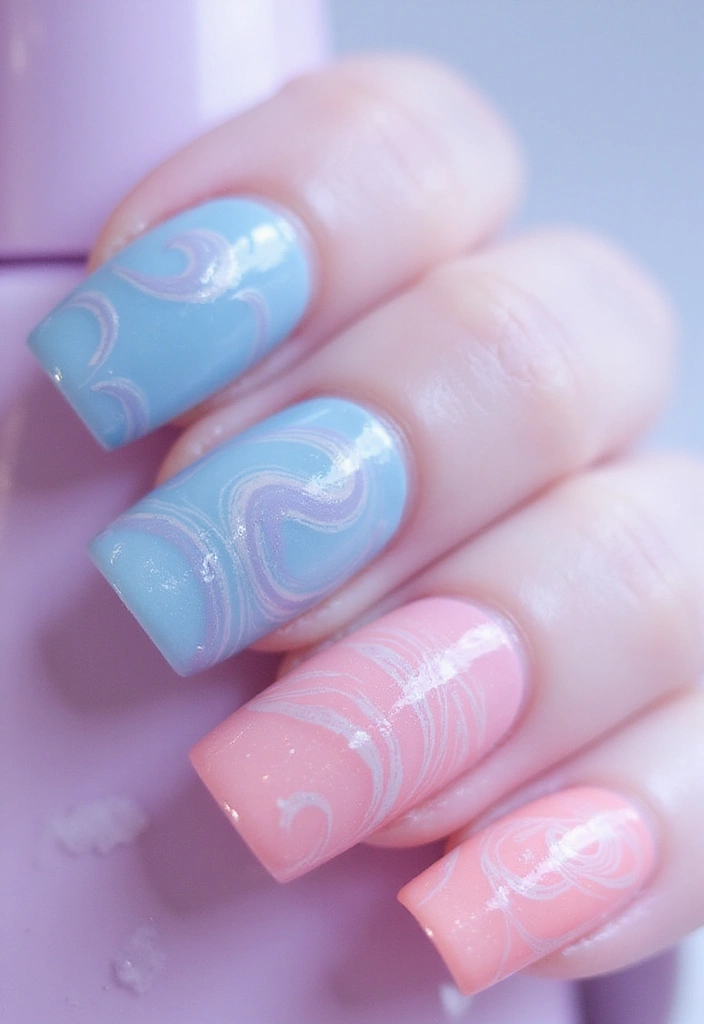 20 Trendy Abstract Art Nails You Need to Try This Season (Get Ready to Stand Out!) - 2. Swirl It Up