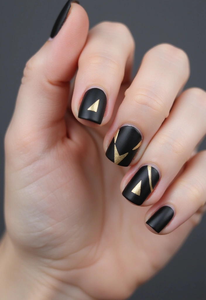 20 Trendy Abstract Art Nails You Need to Try This Season (Get Ready to Stand Out!) - 3. Geometric Glam