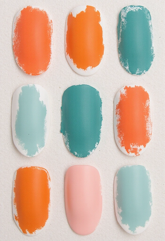 20 Trendy Abstract Art Nails You Need to Try This Season (Get Ready to Stand Out!) - 4. The Brushstroke Effect