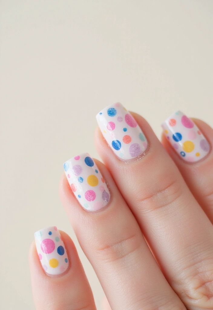 21 Gorgeous Spring 3D Nail Art Ideas to Bloom Your Manicure in 2025! - 9. Playful Polka Dots