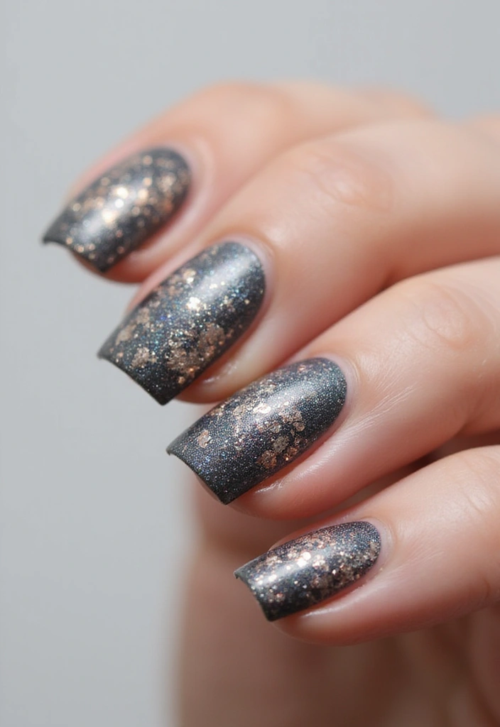 22 Creative Reflective Nail Art Ideas for 2025 That Will WOW Everyone! - 16. Reflective Texture Play