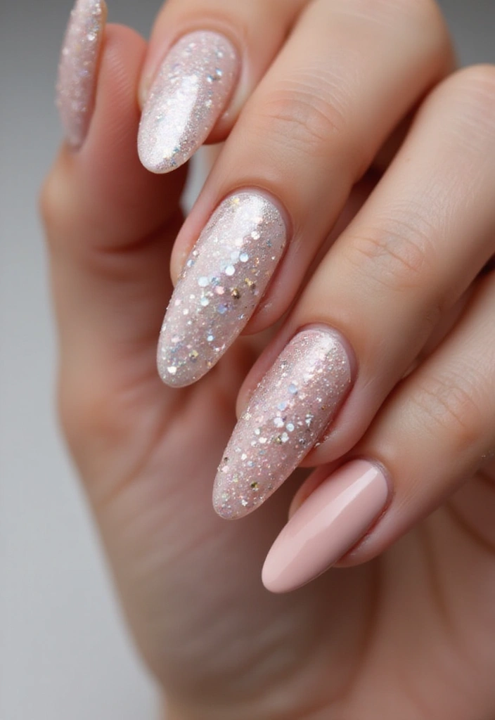 22 Creative Reflective Nail Art Ideas for 2025 That Will WOW Everyone! - 18. Reflective Statement Nails