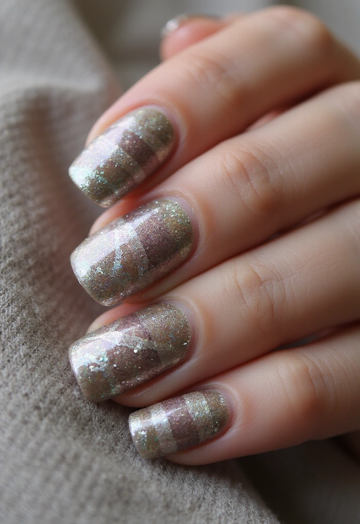 22 Creative Reflective Nail Art Ideas for 2025 That Will WOW Everyone! - 19. Reflective Tribal Patterns