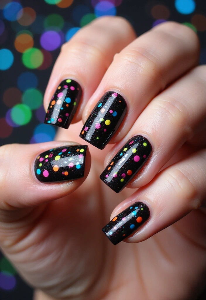 25 Dazzling Neon Nail Ideas for 2025 That Will Leave Everyone Staring! - 21. Neon Confetti Nails