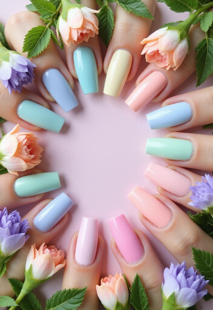 25 Must-Have Accessories for the Perfect Spring Nail Art (You’ll Want to See #15!) - 2. Pastel Nail Polishes