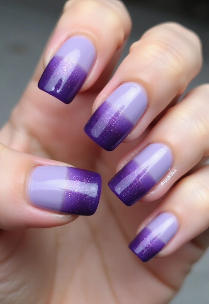 25 Stunning Purple Nail Designs You Need to Try (Your Friends Will Be Jealous!) - 1. Ombre Delight