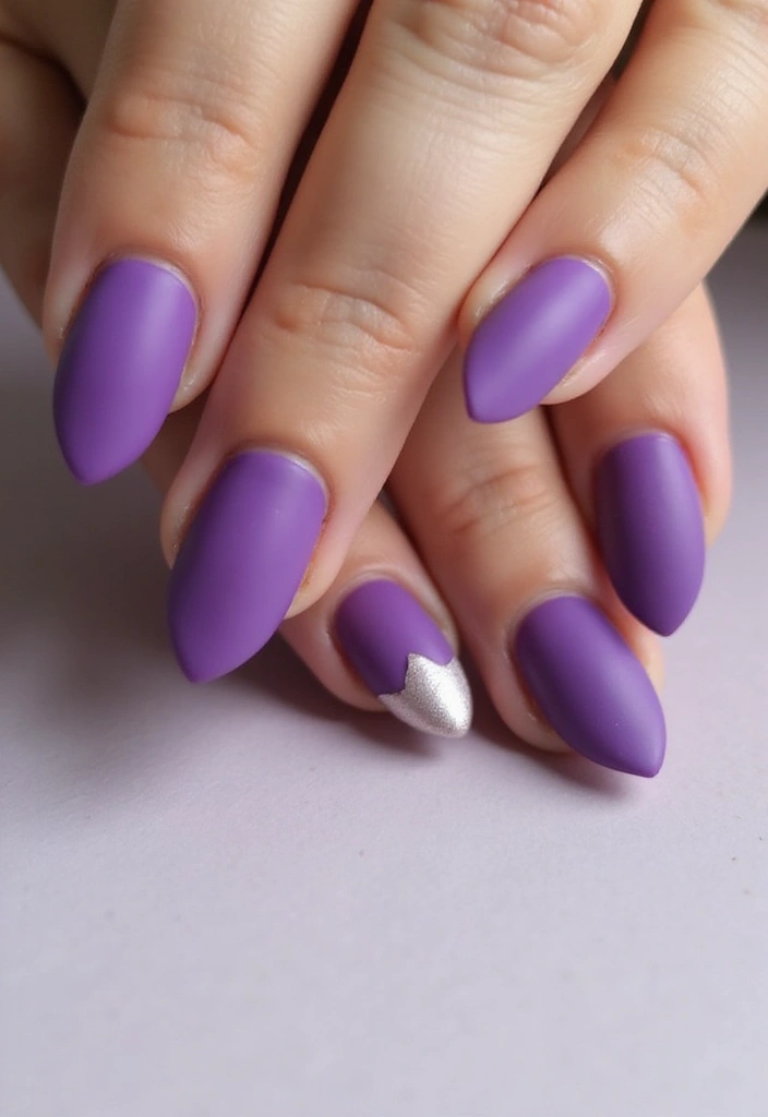 25 Stunning Purple Nail Designs You Need to Try (Your Friends Will Be Jealous!) - 6. Matte Finish