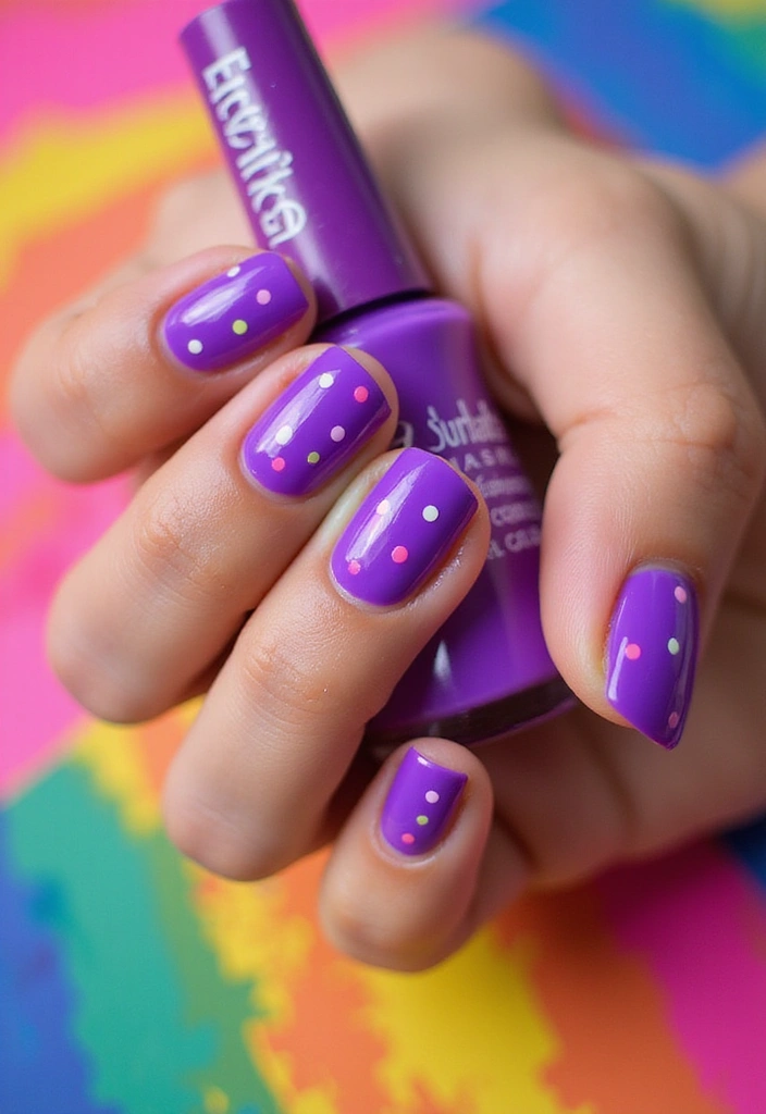 25 Stunning Purple Nail Designs You Need to Try (Your Friends Will Be Jealous!) - 7. Neon Purple
