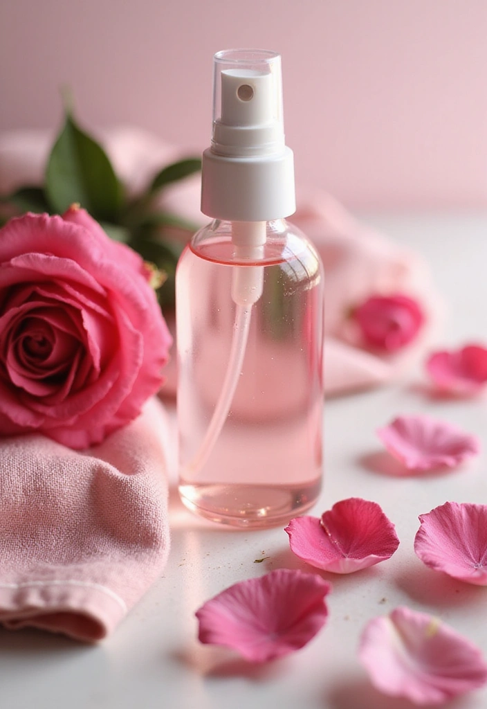 30 Days of Natural Skincare: Achieve a Glowing Complexion Without Chemicals! - Day 14: Rejuvenating Rosewater Mist