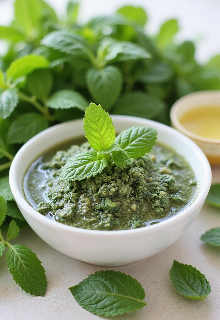 30 Days of Natural Skincare: Achieve a Glowing Complexion Without Chemicals! - Day 18: Refreshing Mint Face Scrub