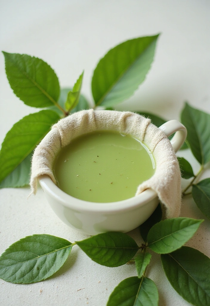 30 Days of Natural Skincare: Achieve a Glowing Complexion Without Chemicals! - Day 28: Soothing Green Tea Compress