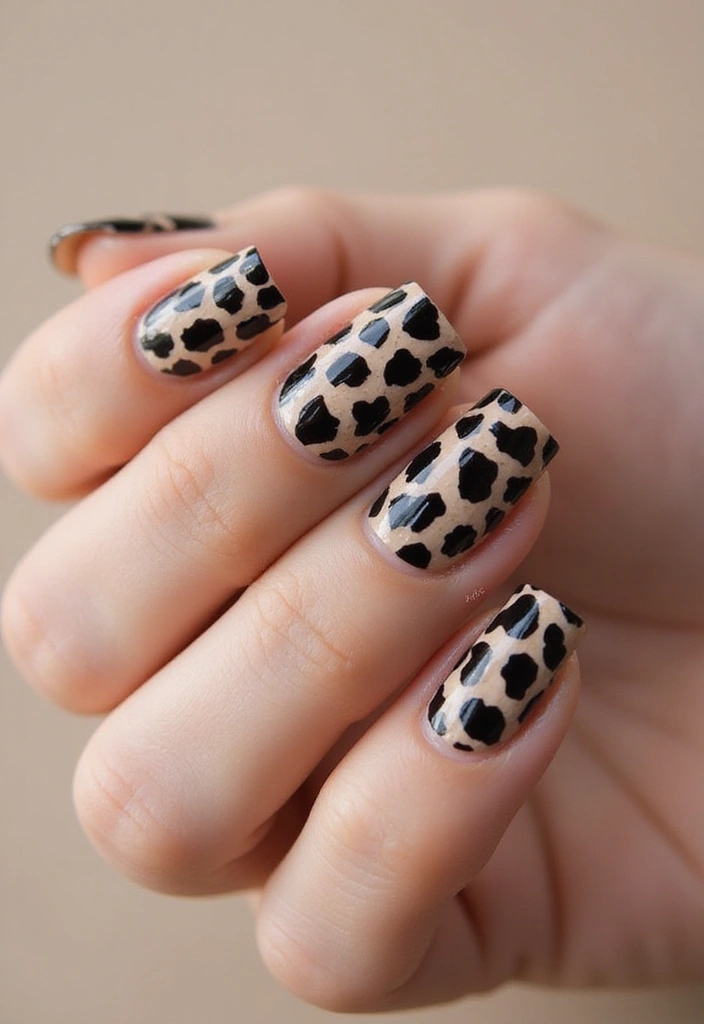 Discover 12 Hailey Bieber-Inspired Nail Looks That Will Make You the Trendsetter! - 9. Animal Print Nails
