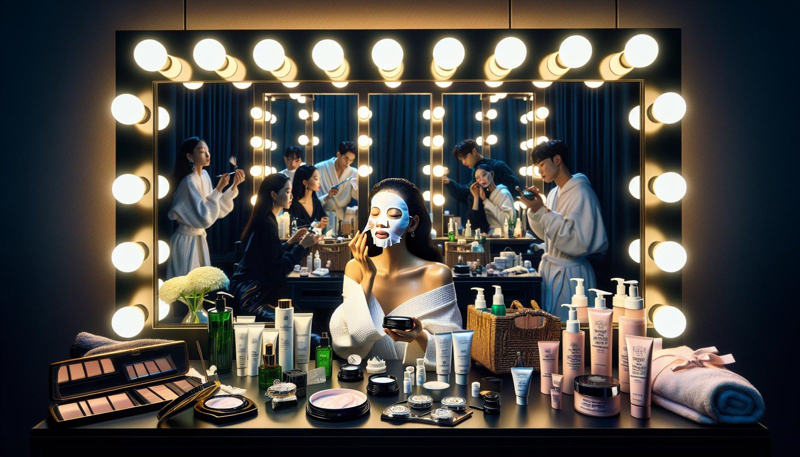 Morning and nighttime skincare steps inspired by idols