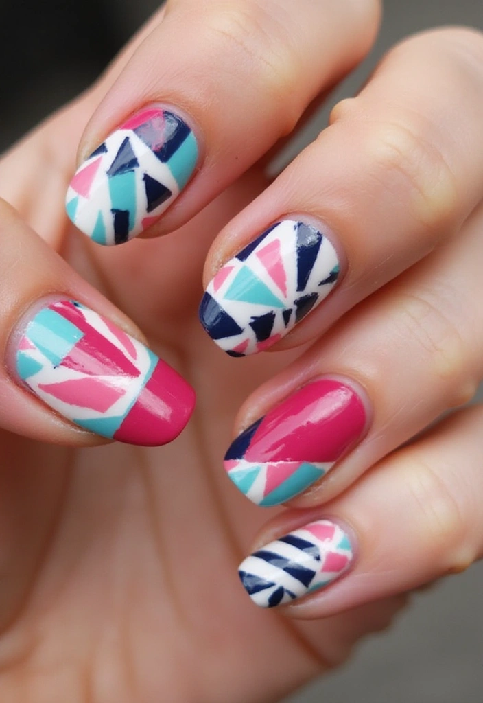 15 Jaw-Dropping Nail Art Designs You Won't Believe Are DIY! - 5. Geometric Shapes