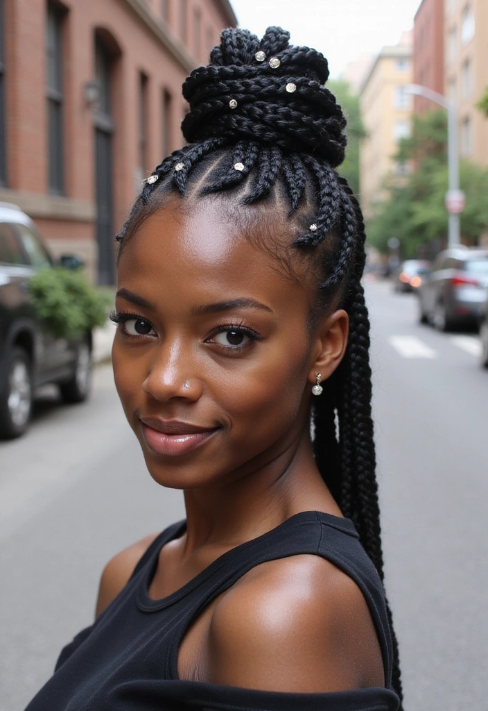 15 Stunning Braid Hairstyles You Can Master in Minutes (You Won't Believe #7!) - 4. Box Braid Updo