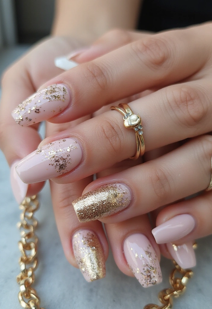 16 Summer Nails 2025 Designs That Are So Hot, They’ll Make You Want to Book a Vacation! - 15. Glistening Foils