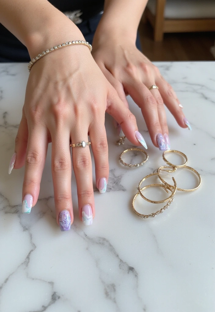 16 Summer Nails 2025 Designs That Are So Hot, They’ll Make You Want to Book a Vacation! - 9. Marble Effect
