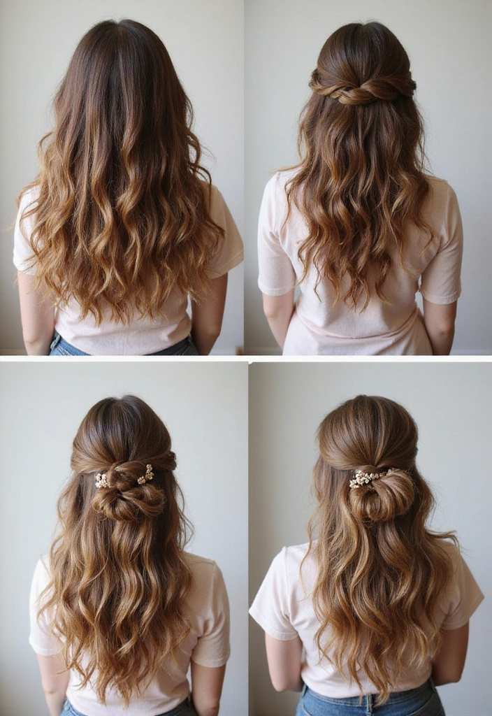 20 Breathtaking Curly Hair Transformations That Will Inspire Your Next Look! - 13. The Half-Up, Half-Down Style