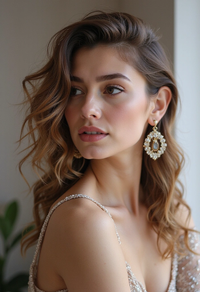 20 Breathtaking Curly Hair Transformations That Will Inspire Your Next Look! - 17. The Side-Swept Glam