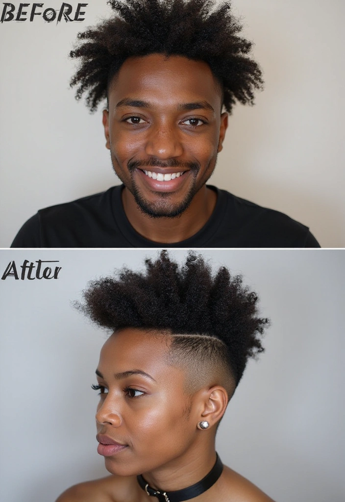20 Breathtaking Curly Hair Transformations That Will Inspire Your Next Look! - 9. The Edgy Undercut